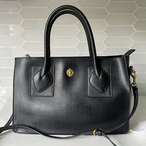 Anne Klein Black Leather Handbag